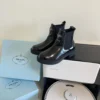 Prada Lambskin Chelsea Boots
