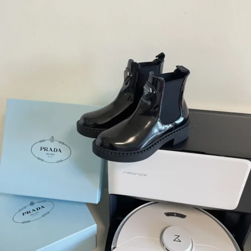Prada Lambskin Chelsea Boots