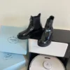 Prada Lambskin Chelsea Boots