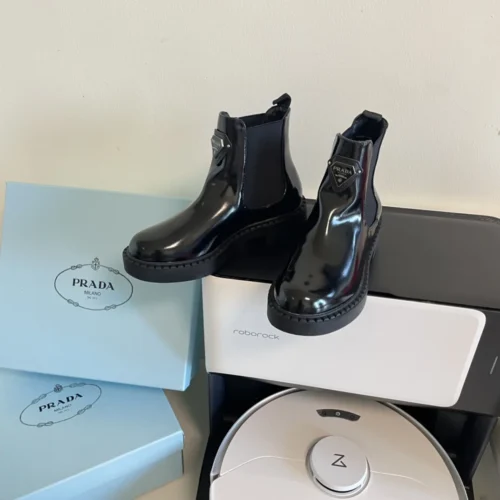 Prada Lambskin Chelsea Boots