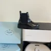 Prada Lambskin Chelsea Boots
