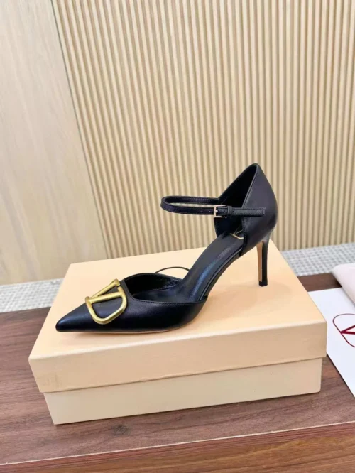 Valentino Leather Slingback Sandals