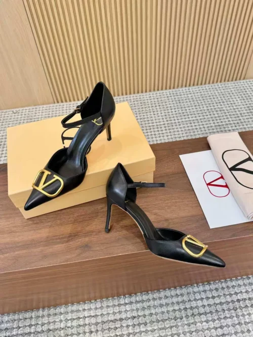 Valentino Leather Slingback Sandals