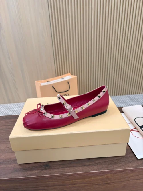 Valentino Leather Ballet Flats