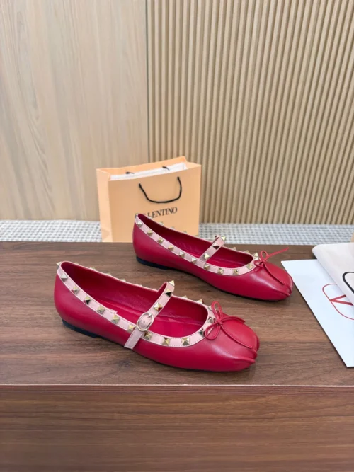 Valentino Leather Ballet Flats