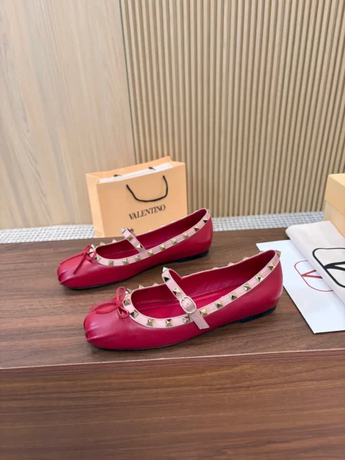 Valentino Leather Ballet Flats