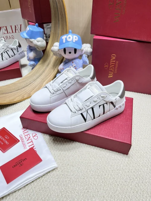 Valentino Open Studded Platform Sneakers