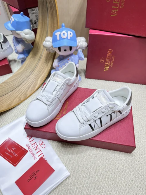 Valentino Open Studded Platform Sneakers