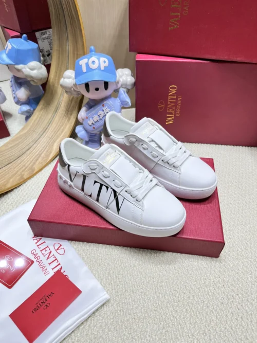 Valentino Open Studded Platform Sneakers