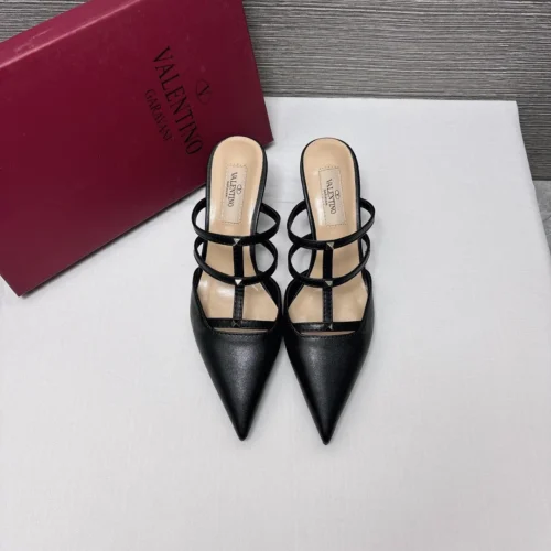 Valentino Pointed-Toe Heeled Sandals