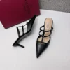 Valentino Pointed-Toe Heeled Sandals
