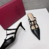 Valentino Pointed-Toe Heeled Sandals