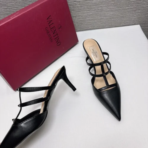 Valentino Pointed-Toe Heeled Sandals