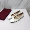 Valentino Square-Toe Bow-Detail Mary Jane Shoes