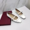 Valentino Square-Toe Bow-Detail Mary Jane Shoes