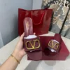 Valentino Buckle Slides