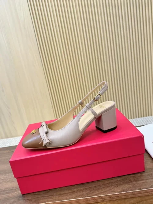 Valentino Slingback Bow-Detail Sandals