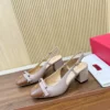 Valentino Slingback Bow-Detail Sandals