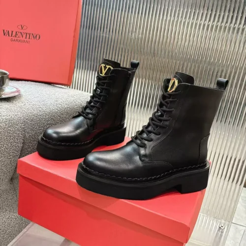 Valentino Leather Ankle Boots