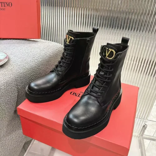 Valentino Leather Ankle Boots