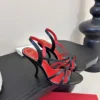 Valentino Lambskin Lace-Up Sandals