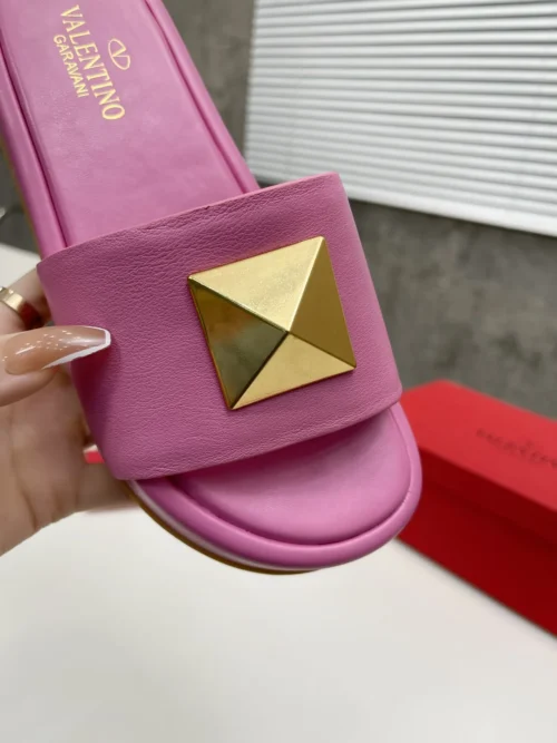 Valentino Studded Platform Slides