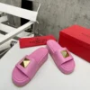 Valentino Studded Platform Slides