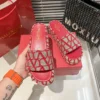 Valentino Denim Platform Slides