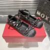 Valentino Pointed-Toe Studded Flats