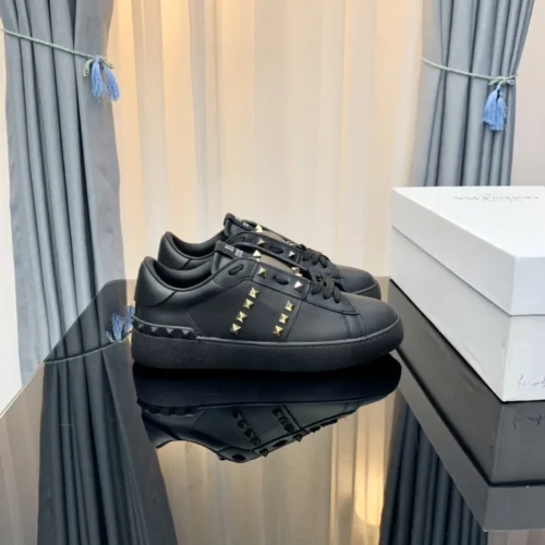 Valentino Lace-Up Studded Low-Top Sneakers