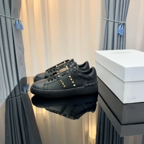 Valentino Lace-Up Studded Low-Top Sneakers