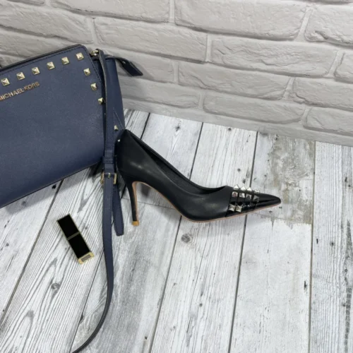 Valentino Lambskin Studded Pumps