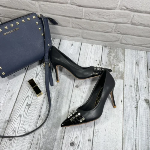 Valentino Lambskin Studded Pumps