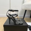 Versace Patent Leather Heeled Sandals