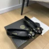 Versace Patent Leather Bow-Detail Flats