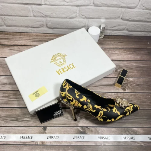Versace Lambskin Flats