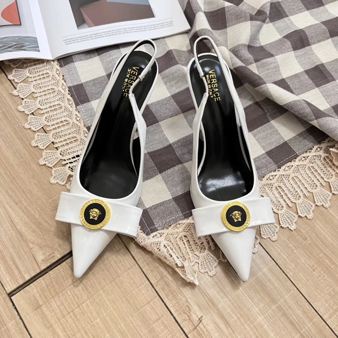 Versace Bow-Detail Heeled Sandals