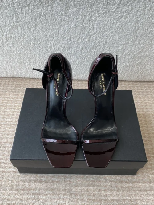 Saint Laurent Patent Leather Sandals