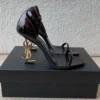 Saint Laurent Patent Leather Sandals