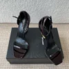 Saint Laurent Patent Leather Sandals