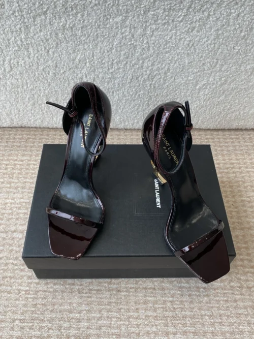 Saint Laurent Patent Leather Sandals