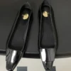 Saint Laurent Patent Leather Square-Toe Ballet Flats