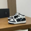 Saint Laurent Leather Lace-Up High-Top Sneakers