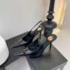 Saint Laurent Pointed-Toe Slingback Pumps