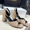 Saint Laurent Patent Leather Heeled Sandals