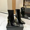 Saint Laurent Lambskin Ankle Boots