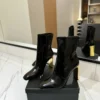 Saint Laurent Lambskin Ankle Boots