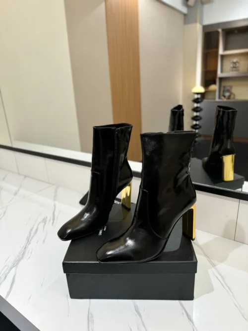 Saint Laurent Lambskin Ankle Boots