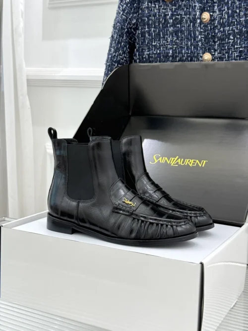 Saint Laurent Lambskin Chelsea Boots