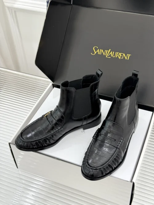 Saint Laurent Lambskin Chelsea Boots